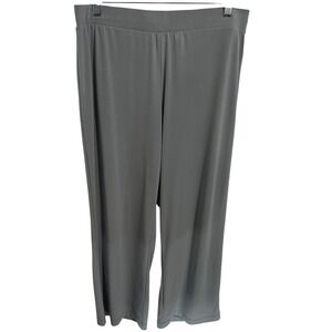 Effortless‎ Style by CitiKnits Soft Knit Gray Pull On Pants Women's Size Large P